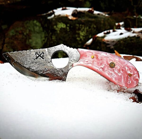 Finger Hole Skinning Knife