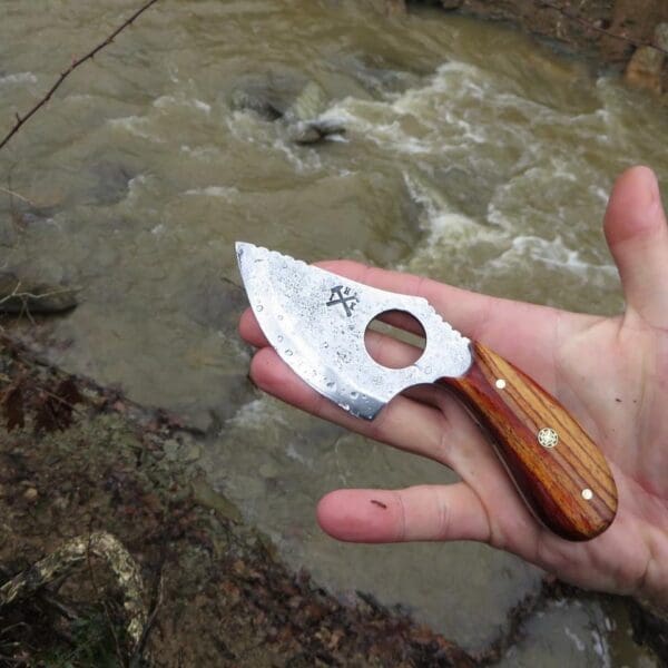 Finger Hole Skinning Knife